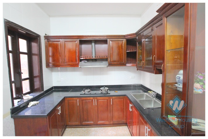 Beautiful villa with garage and garden for rent in Ciputra, Tay Ho